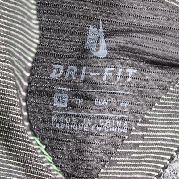 Nike x Off-White Crop Top Womens XS Black Dot Dri-FIT Zip CU2481-010 - Picture 3 of 6